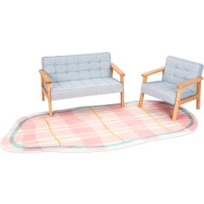 OOOK Set de canapea și fotoliu pentru copii 2 piese