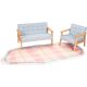 OOOK Set de canapea și fotoliu pentru copii 2 piese