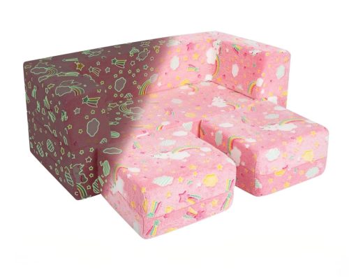 Canapea pentru copii cu model fluorescent