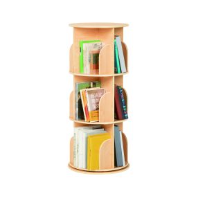 Raft de cărți rotativ pe 3 niveluri