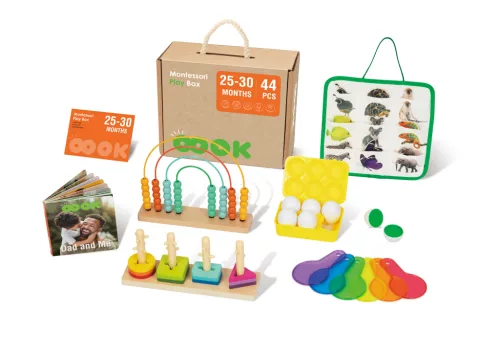 OOOK Montessori cutie educațională pentru grupa de vârstă 25-30 luni