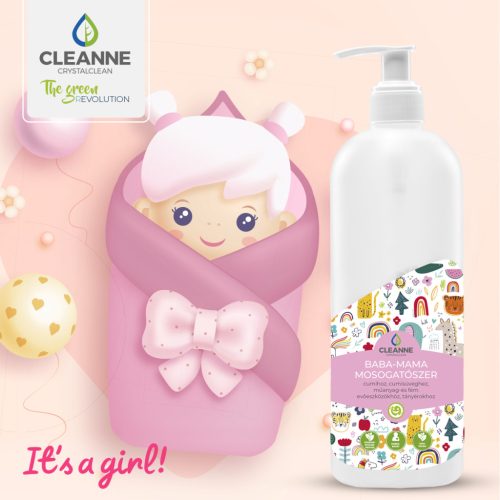 Baba-Mama mosogatószer - It's a girl - 500ml
