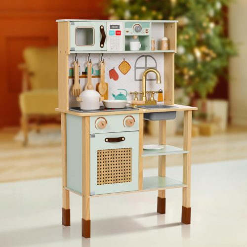 The Little Gourmet bucătărie de jucărie cu accesorii – lemn premium